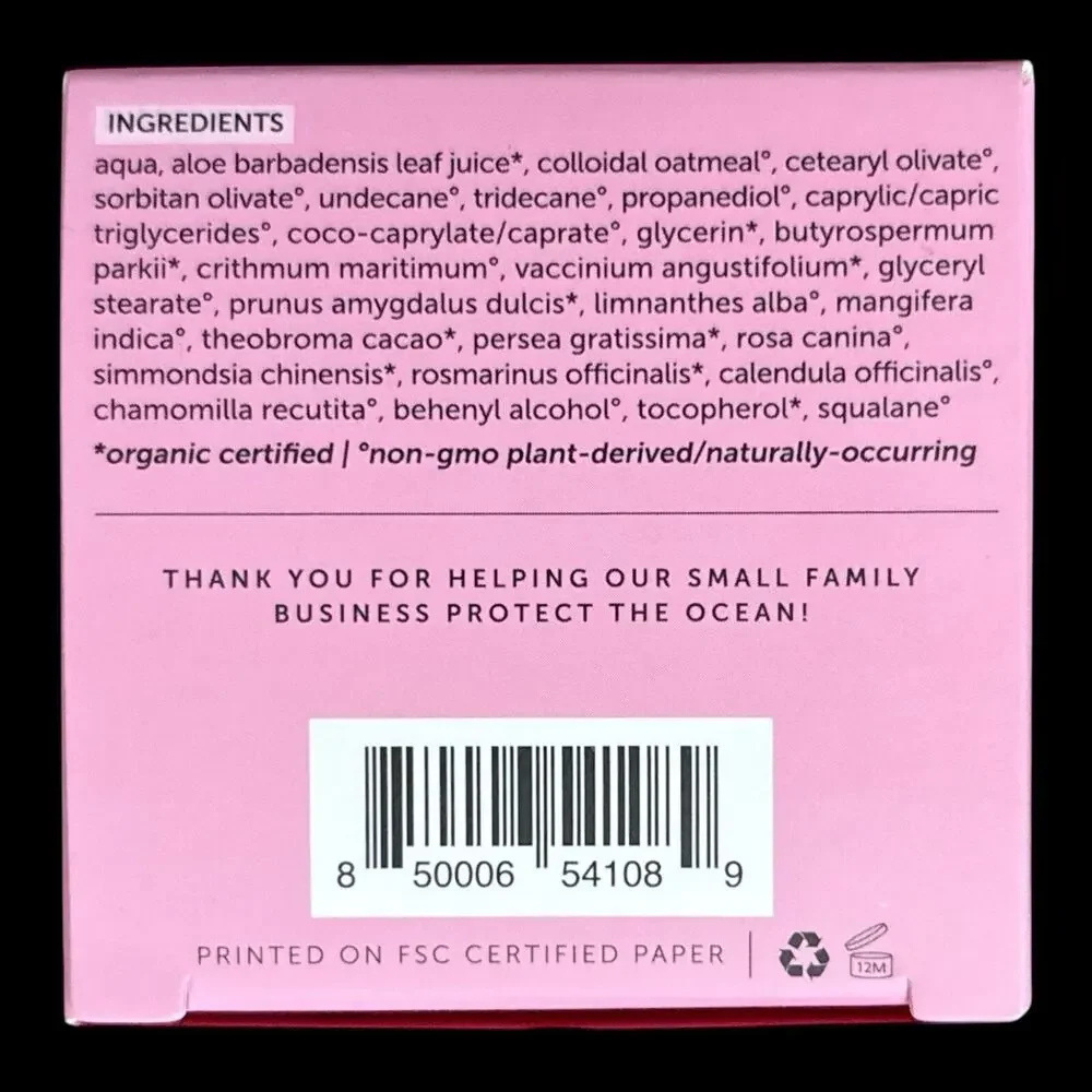 Earth Harbor Siren Silk Bio-Retinol Hydration Cream 2 oz Sea Retinol Vegan NIB